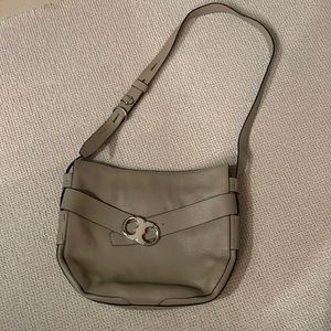 Tory Burch Taupe Leather Tote
